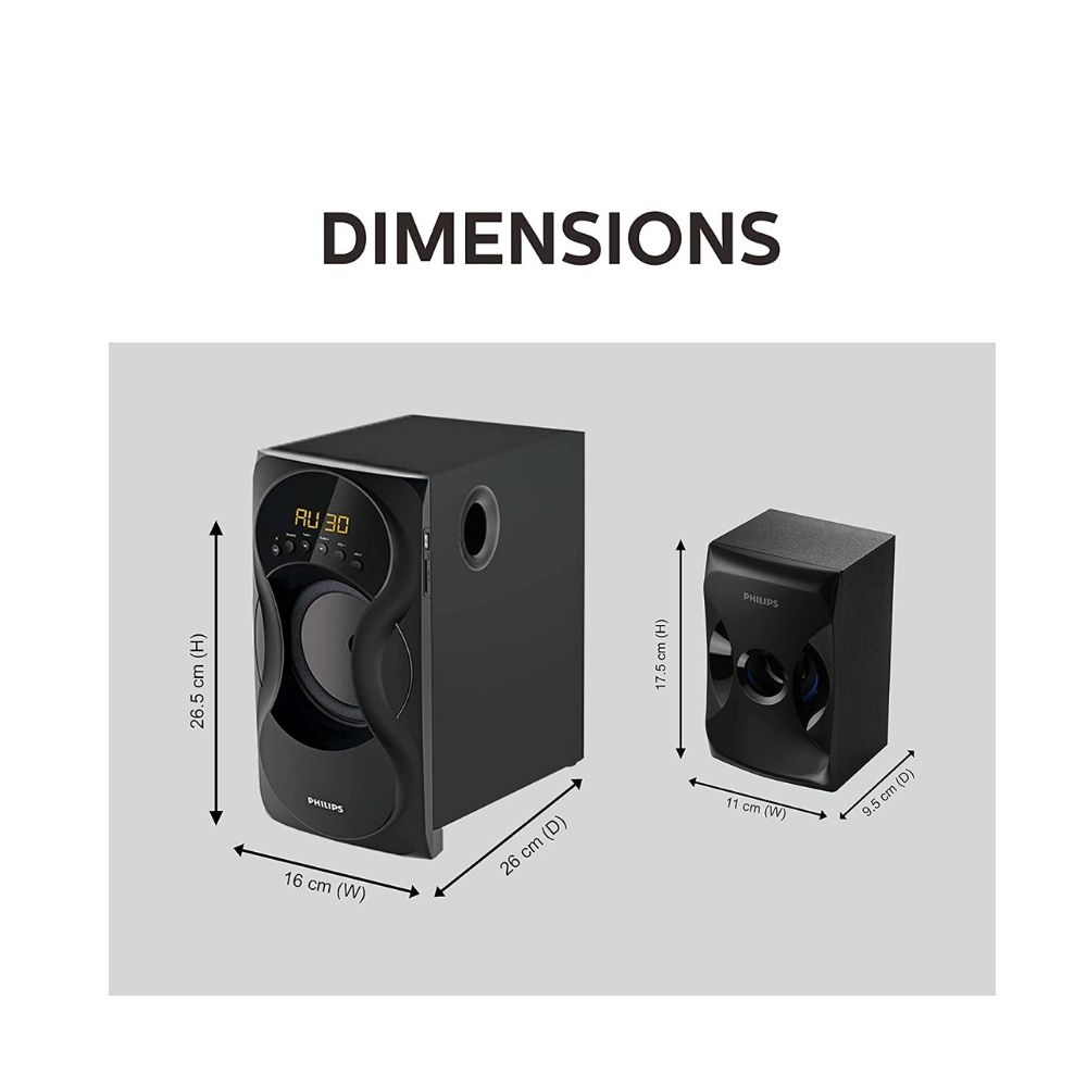 Philips SPA5162B/94 60 W Bluetooth Home Theatre (Black, 5.1 Channel)