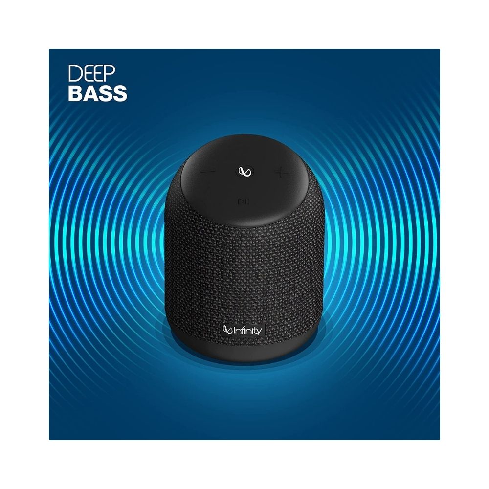 Infinity by Harman CLUBZ 250 Dual EQ Deep Bass 15W Portable Waterproof Wireless Speaker (Black)