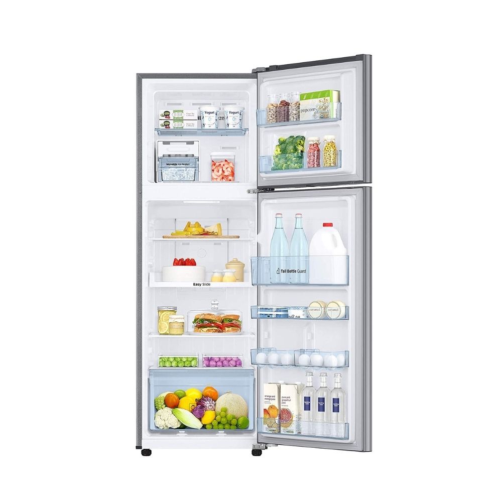 Samsung 275 L 2 Star Inverter Frost-Free Double Door Refrigerator (RT30T3722S8/HL, Elegant Inox, Convertible)