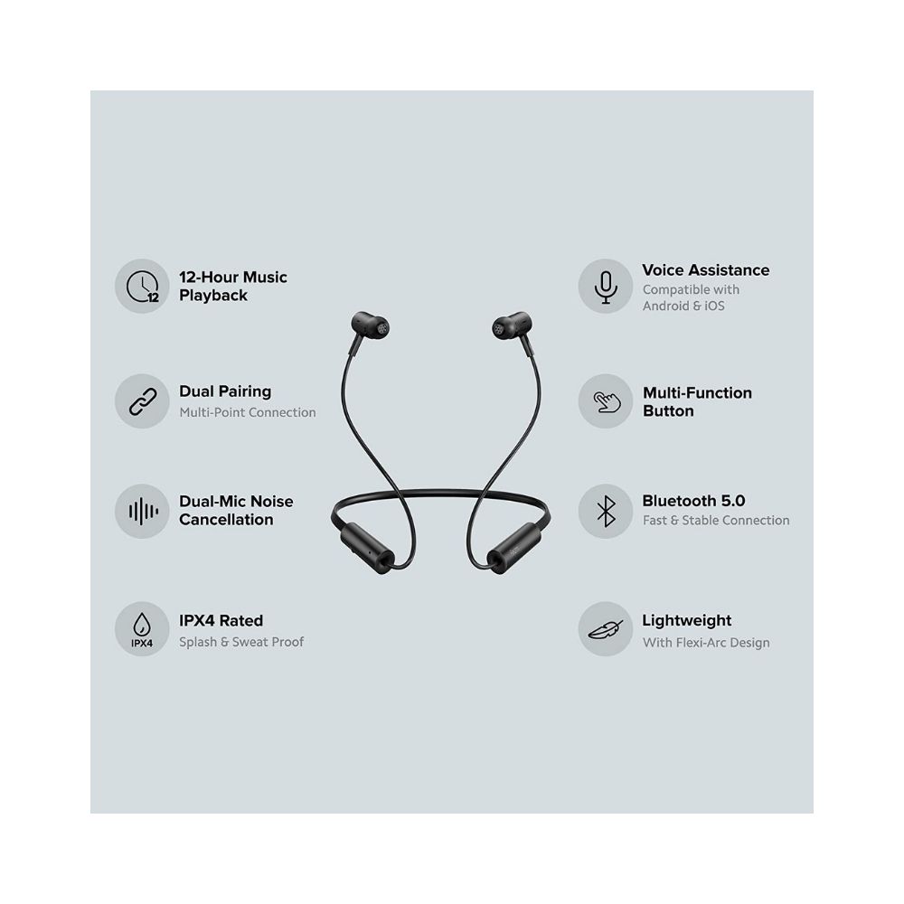 Redmi SonicBass Wireless Bluetooth in Ear Earphones with Mic (Black)
