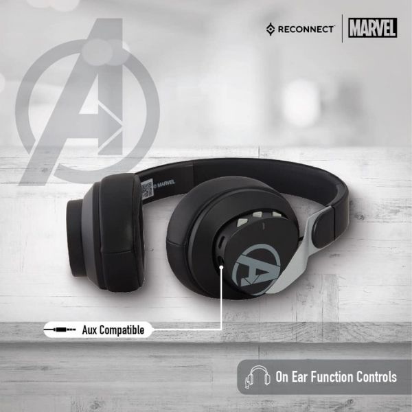 Reconnect Marvel Avengers Wireless Over Ear Metallic Headphone