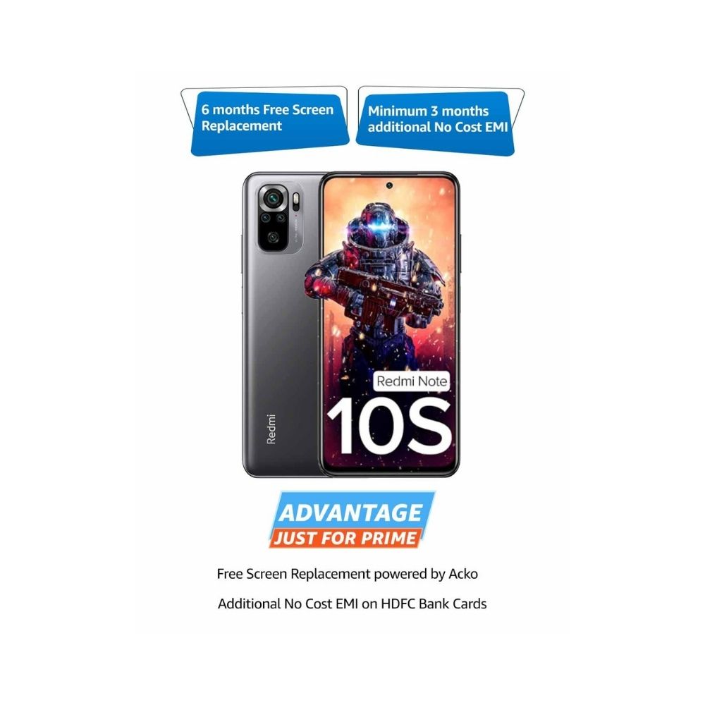 Redmi Note 10S (Frost White, 6GB RAM, 64GB Storage)