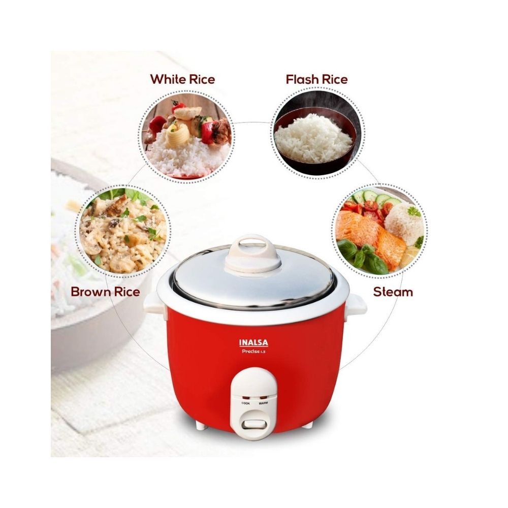 INALSA Electric Rice Cooker Precise 1.5-600W