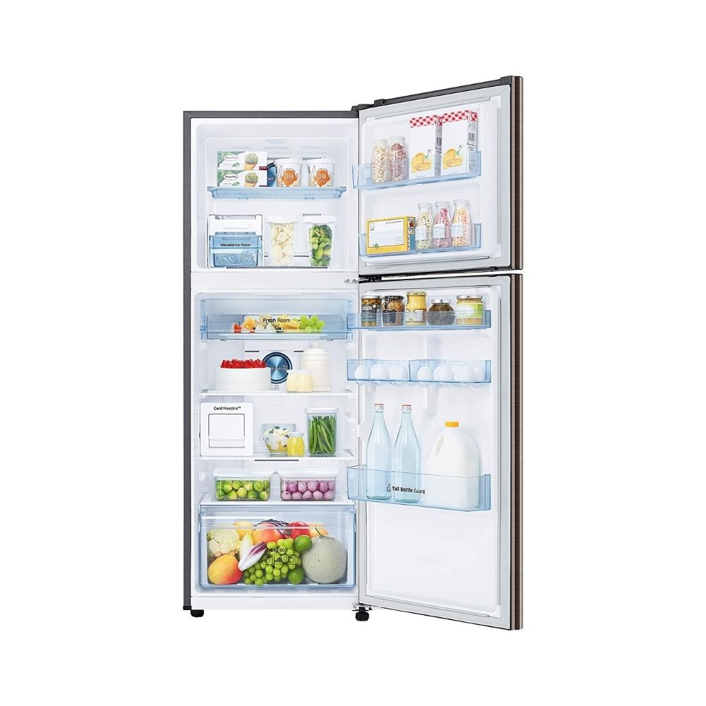 Samsung 336 L 2 Star Inverter Frost-Free Double Door Refrigerator (RT37T4632DX/HL, Luxe Brown)
