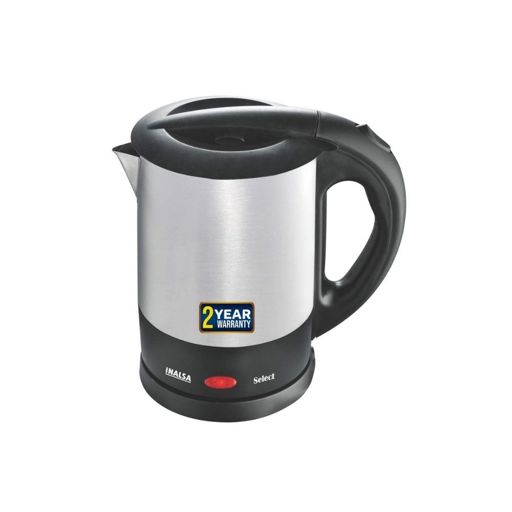Inalsa Electric Kettle Select-1350W with 1 Litre Capacity, (Silver)