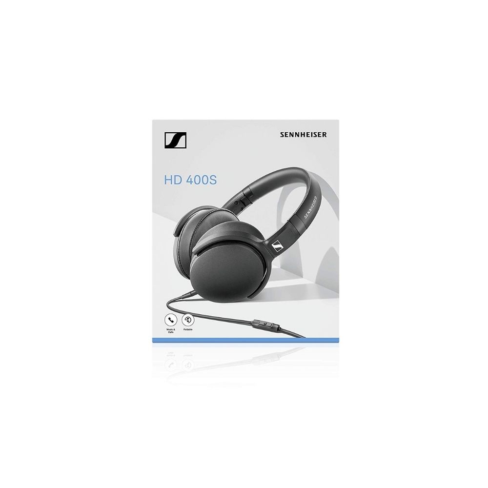 Sennheiser HD 400s Wired Over The Ear Headphone with Mic (Black)