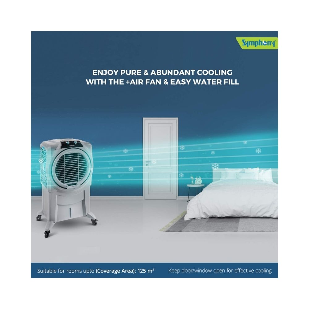 Symphony Sumo 115 XL Tower Air Cooler - 115-litres, Grey