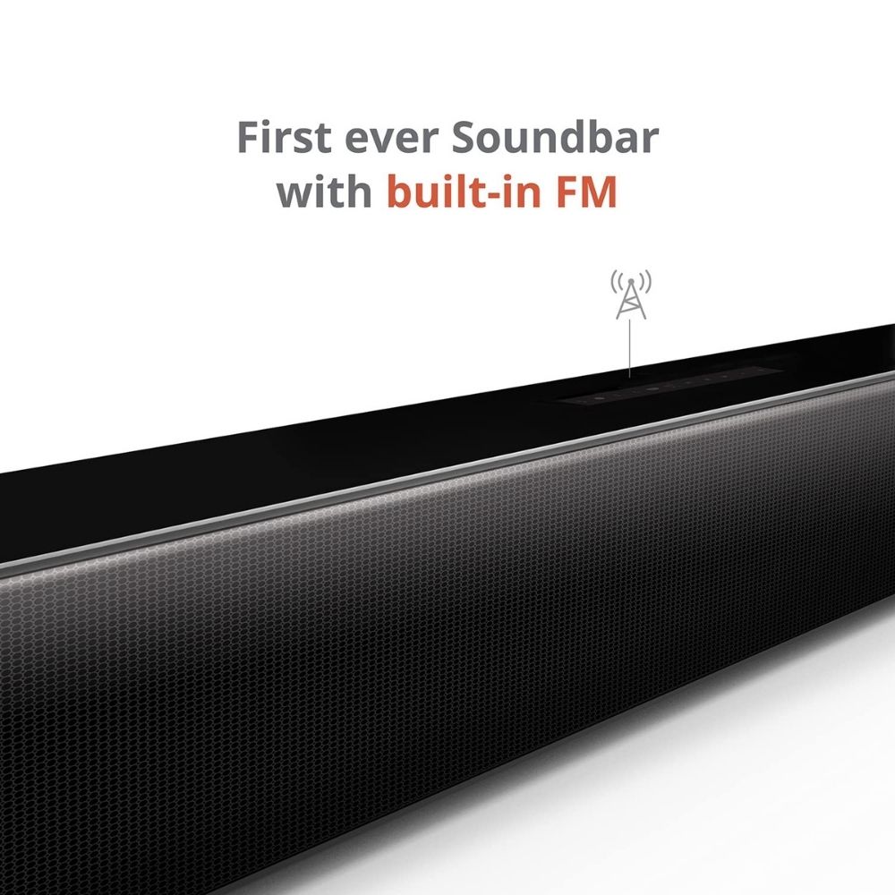 Carvaan Saregama 120W 2.1 Channel Wireless, USB, Hdmi, Auxiliary, Bluetooth Soundbar - Cosmos Black