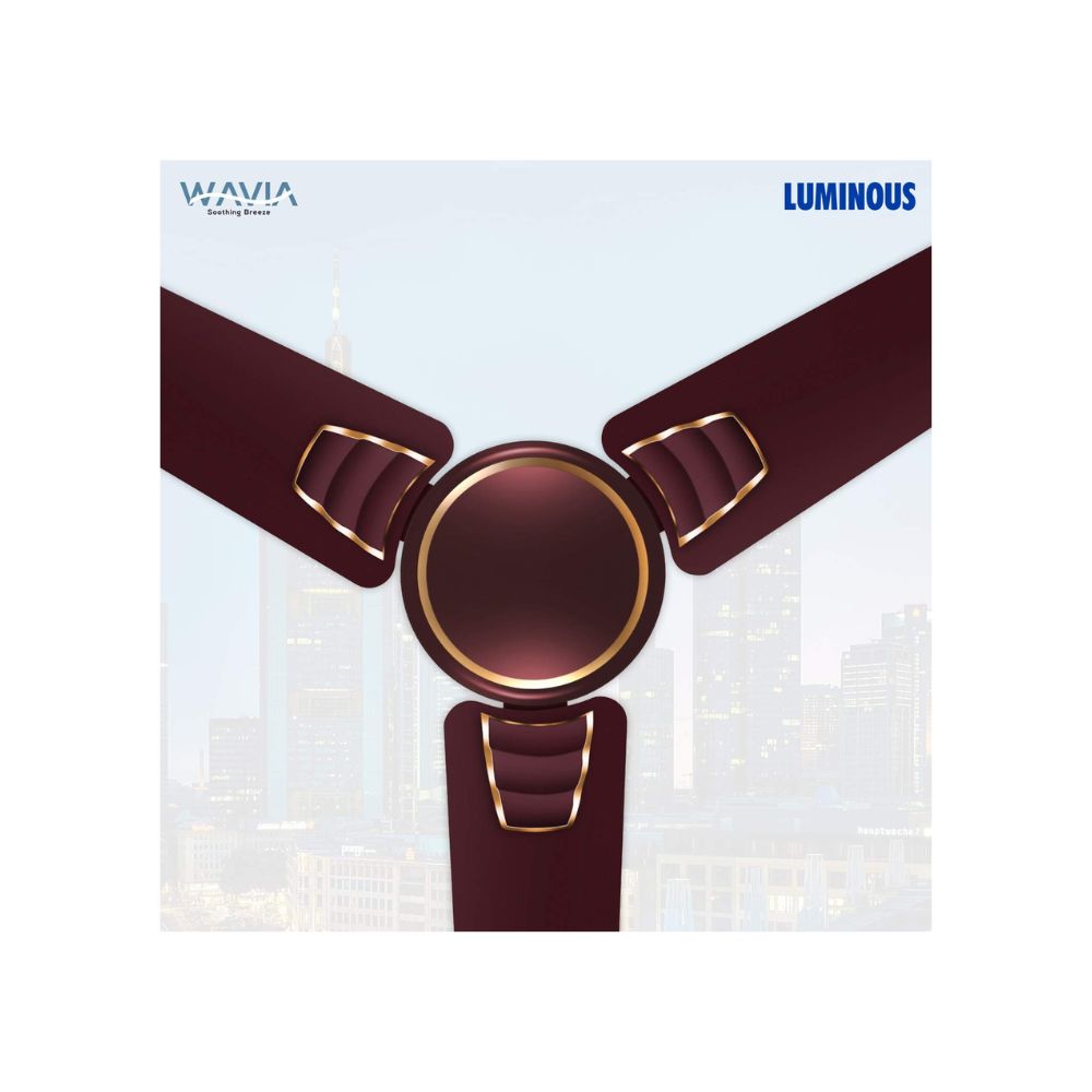 Luminous Wavia 1200mm Ceiling Fan (Cedar Brown)