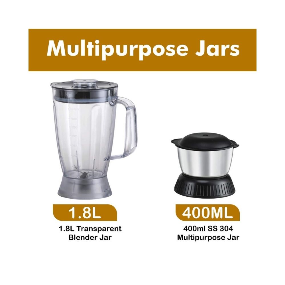 Inalsa Mixer Grinder/Food Processor 800 W- Verve