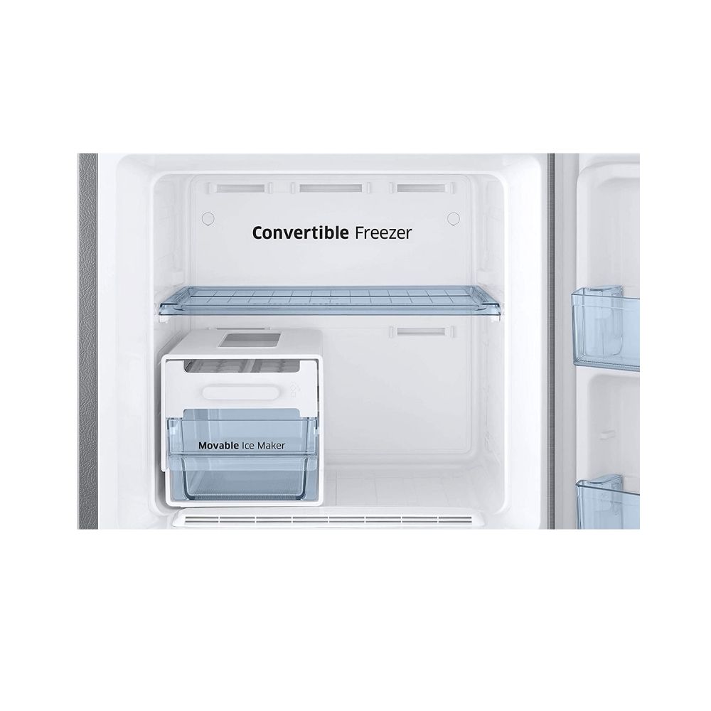 Samsung 275 L 2 Star Inverter Frost-Free Double Door Refrigerator (RT30T3722S8/HL, Elegant Inox, Convertible)