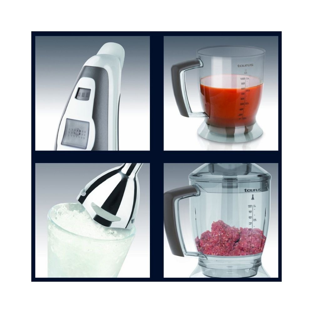 Taurus BAPI 7.0 Plus INOX 600-Watt Hand Blender (White and Grey)