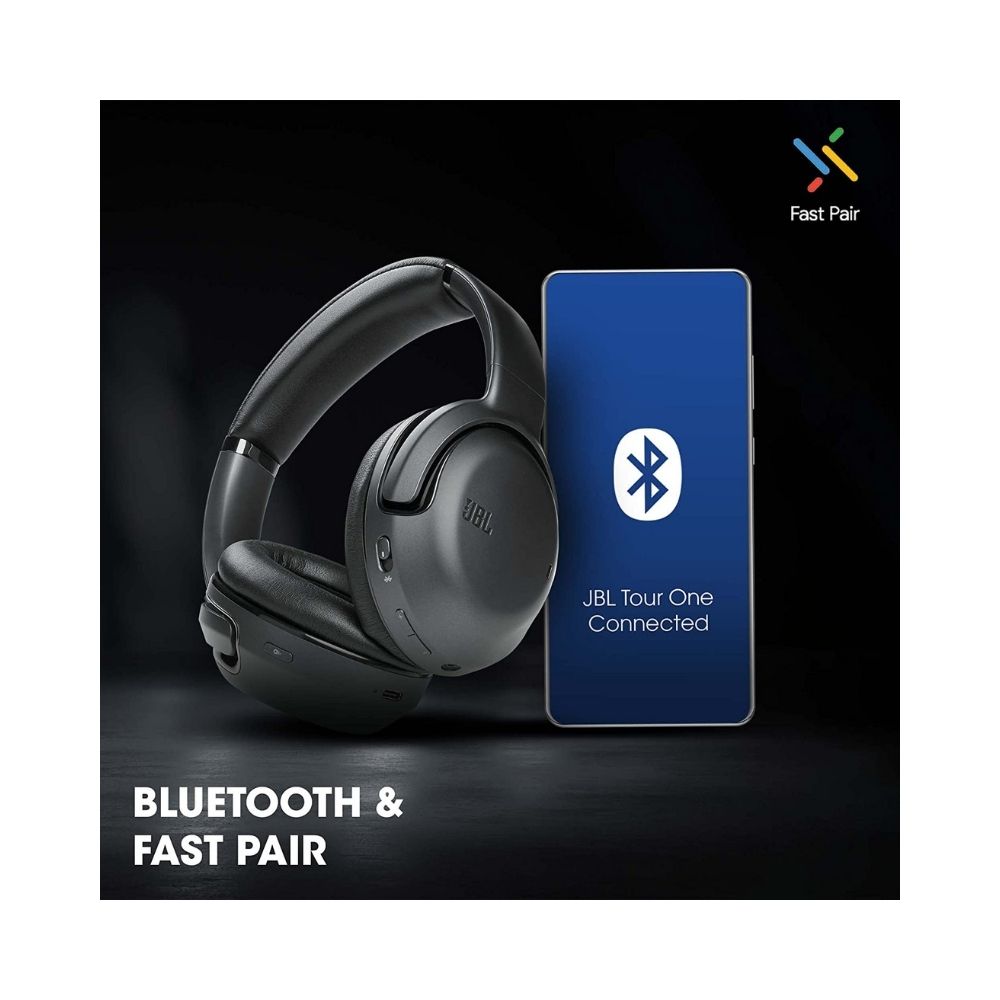 JBL Tour One, True Adaptive Noise Cancellation Bluetooth Wireless Over Ear Headphones