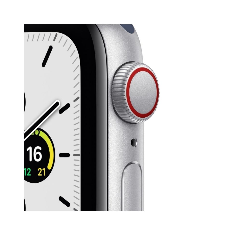 Apple Watch MKQW3HN/A  Aluminium Case  (Silver Strap, Regular)
