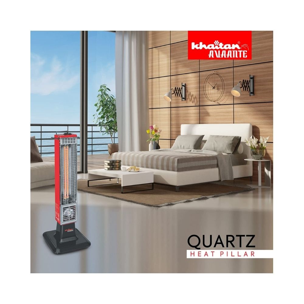 Khaitan Avaante Quartz Heat Pillar Room Heater(Red)