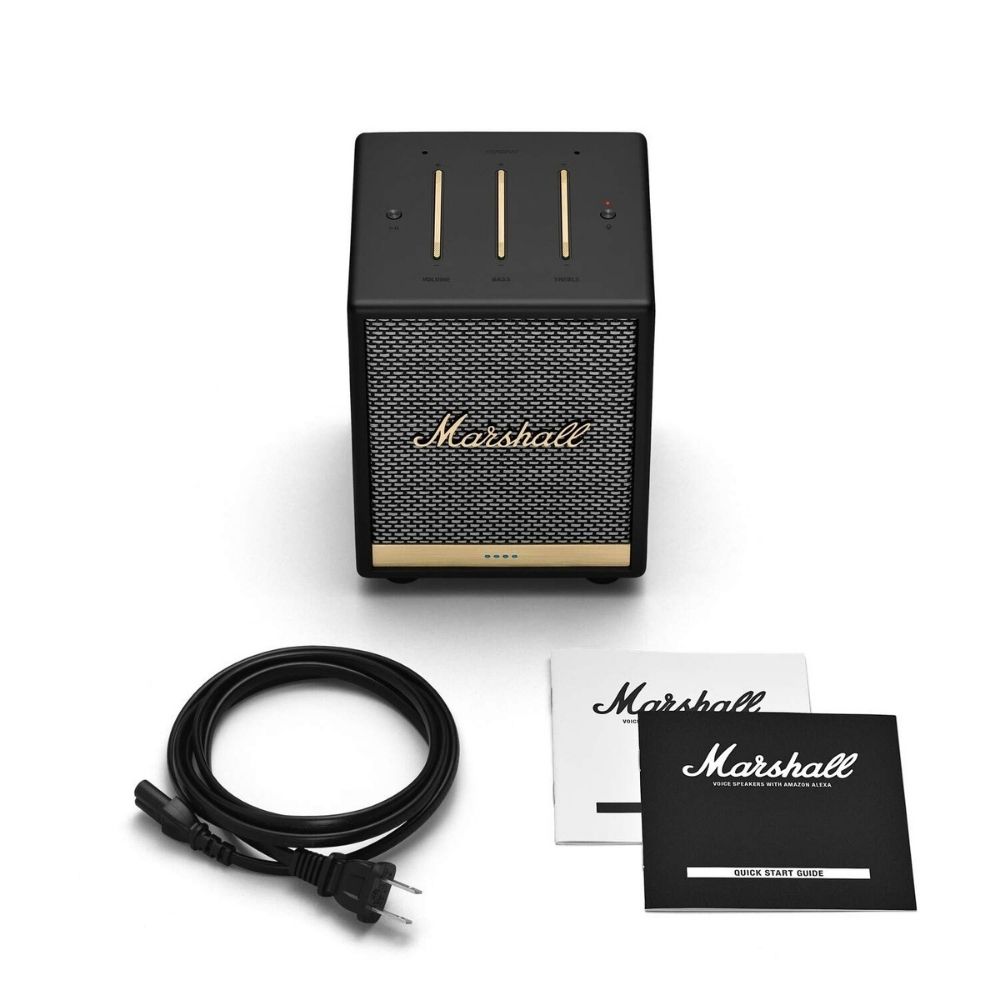 Marshall Uxbridge Home Voice Speaker with Amazon Alexa Built-in, Black