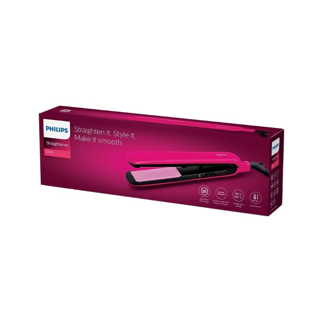 Philips BHS393/00 Hair Straightener (Pink)