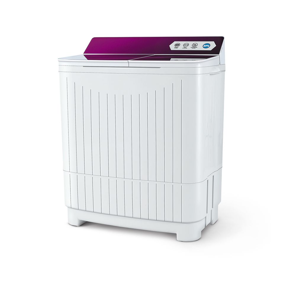 BPL 8 Kg Semi-Automatic Washing Machine with Dual Waterfall and Jumbo Pulsator, BSW-8000PXPP, Purple