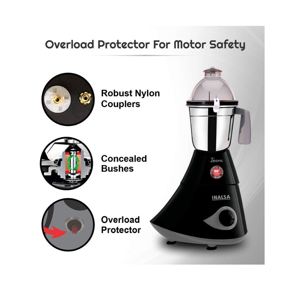 Inalsa Inara Mixer Grinder-780W with 4 Jars