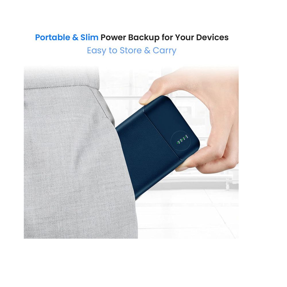 PTron 10000 mAh lithium_polymer Dynamo Pro Power Bank with 18 Watt Fast Charging, Black