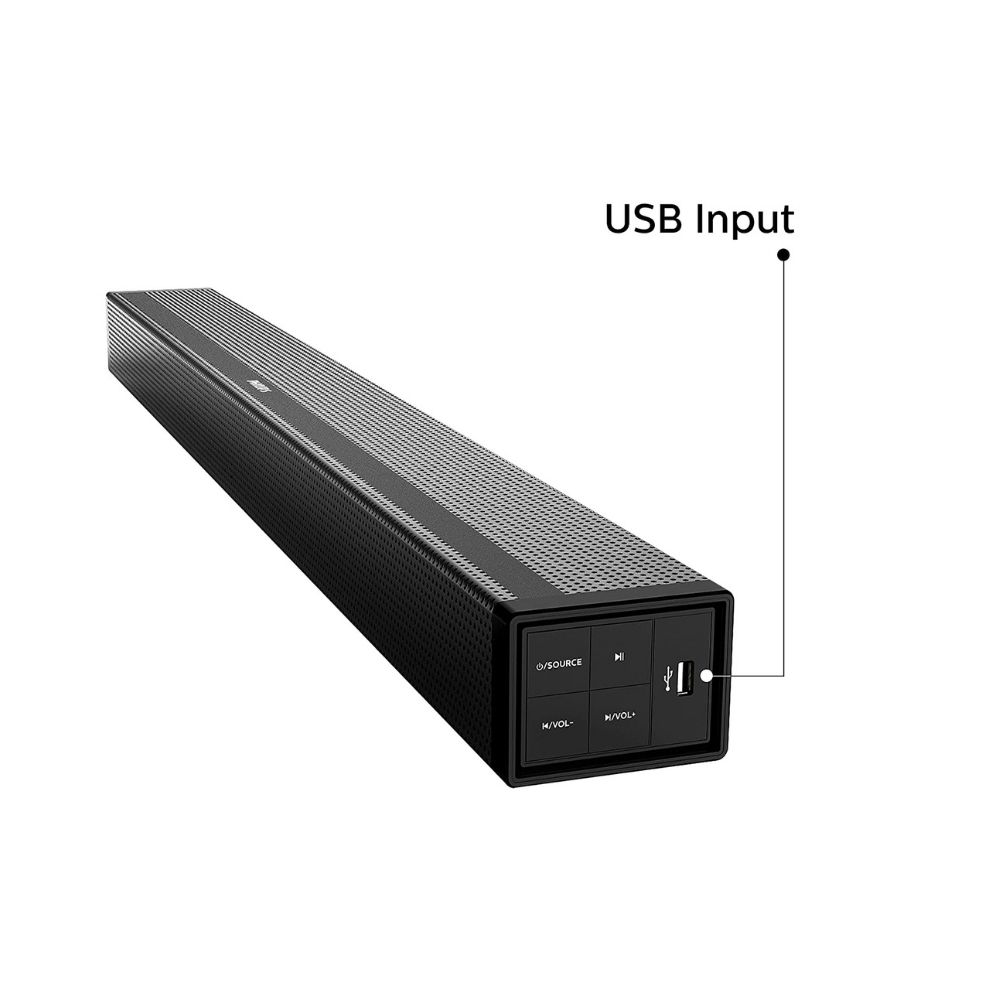 Philips Audio HTL4080/94 80w 5.0 Channel Wireless;HDMI soundbar Speaker,Black