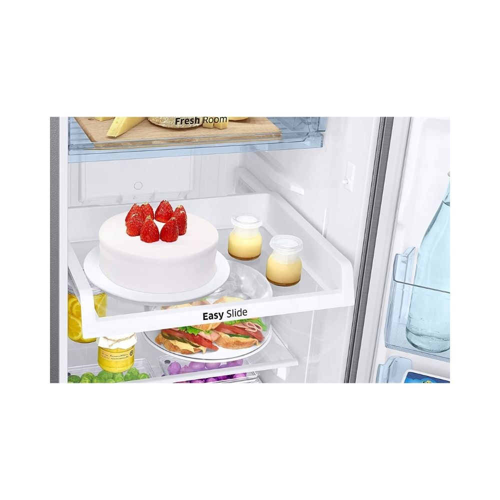 Samsung 275 L 4 Star Inverter Frost-Free Double Door Refrigerator (RT30T3454S8/HL, Silver)
