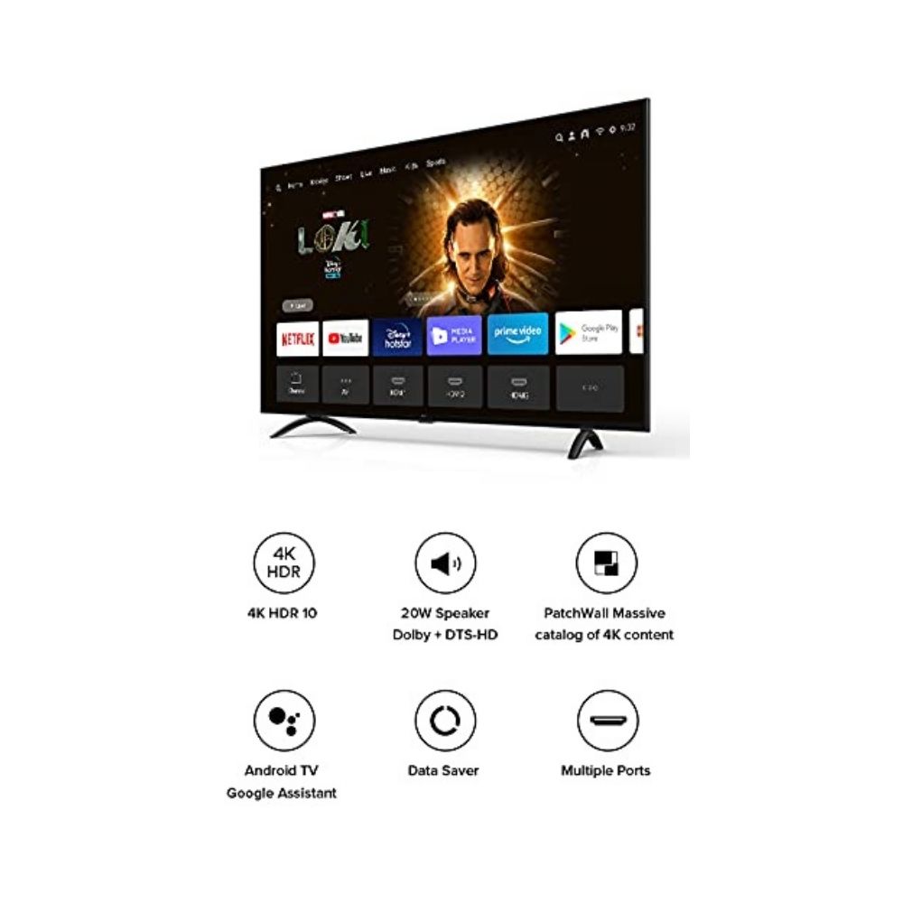 Mi 108 cm (43 Inches) 4K Ultra HD Android Smart LED TV 4X