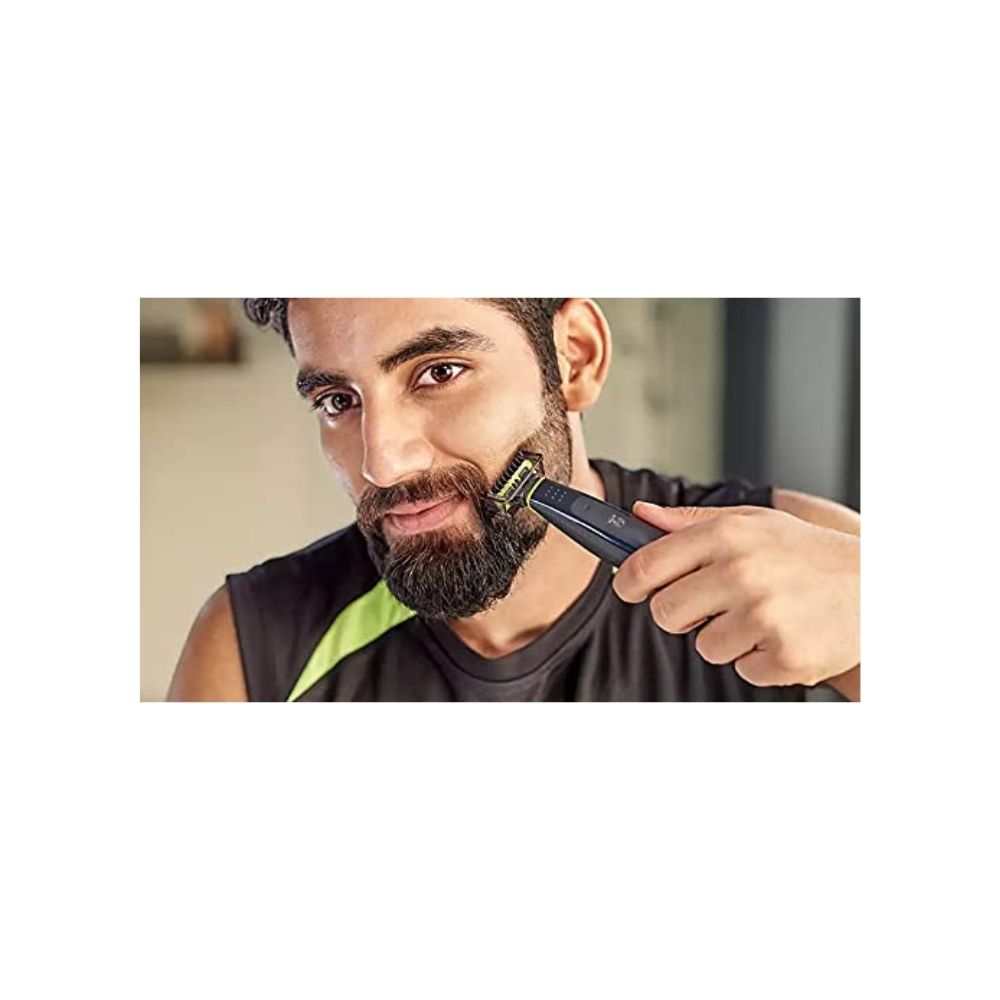 Philips Qp2512/10 Hybrid Booklet Blister Pack Of 1 Runtime: 30 min Trimmer for Men (Green)