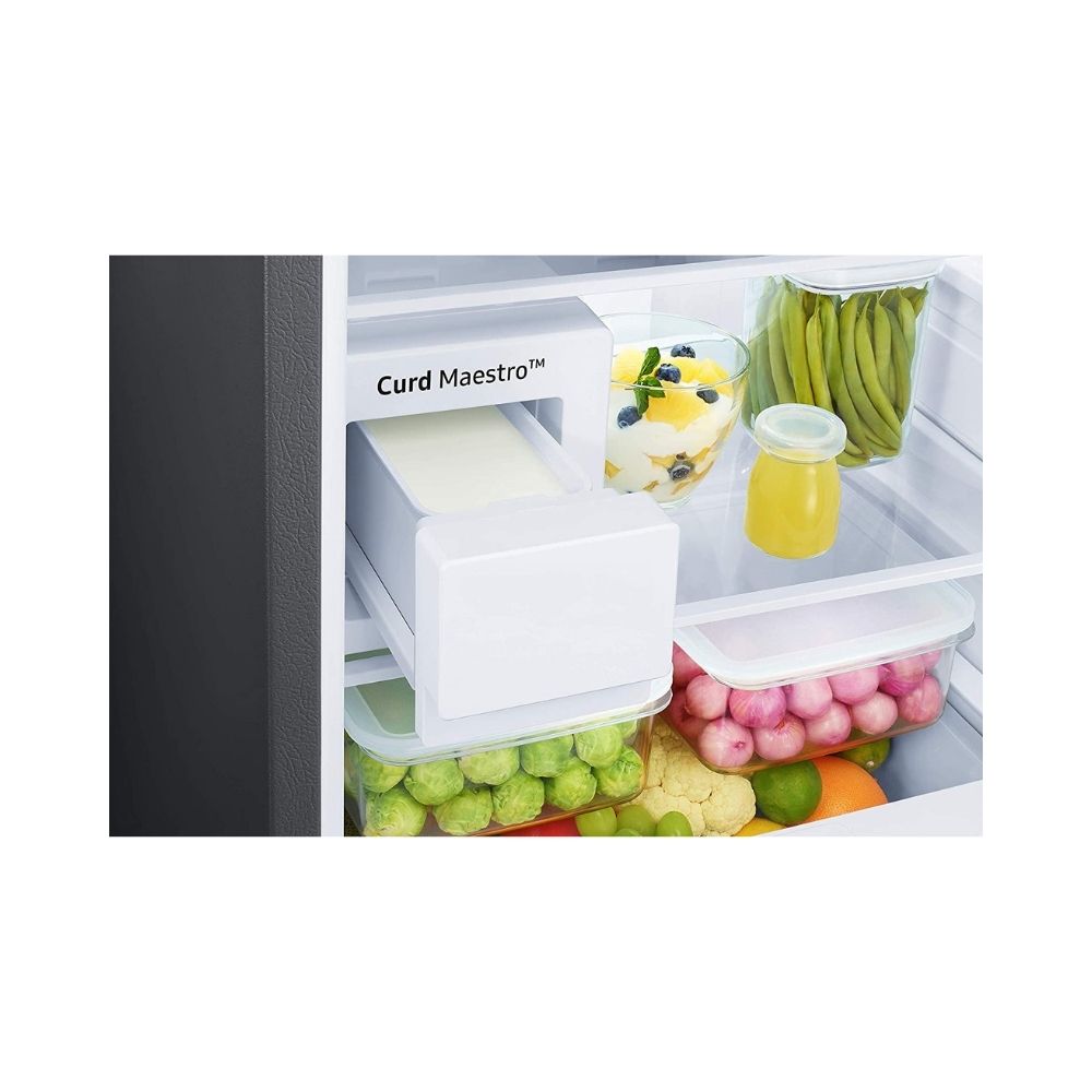 Samsung 314 L 2 Star Inverter Frost-Free Double Door Refrigerator (RT34T46326W/HL, Mystic Overlay White, Convertible)