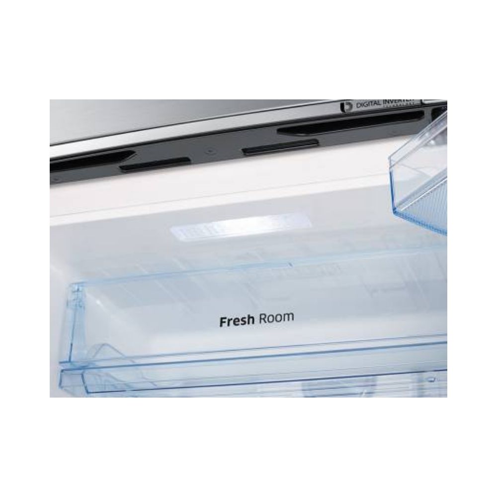 Samsung 336 L Frost Free Double Door 3 Star Refrigerator  (Ez Clean Steel (Silver), RT37A4633SL/HL)