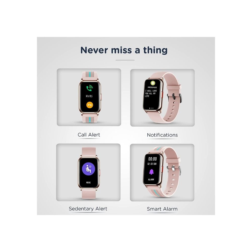 Pebble Aspire Limited Edition Smartwatch for Men Women, 1.57 (Rose Gold)