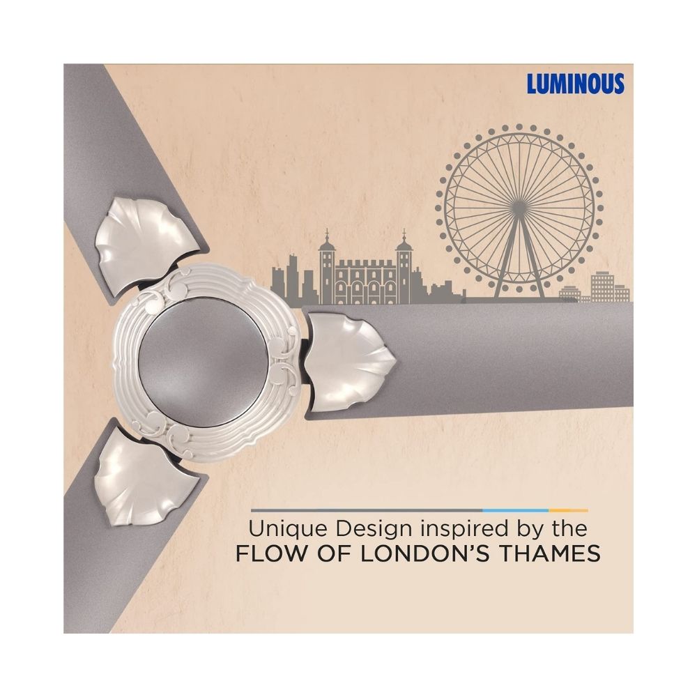Luminous London Thames 1200mm Ceiling Fan (Russet Brown)