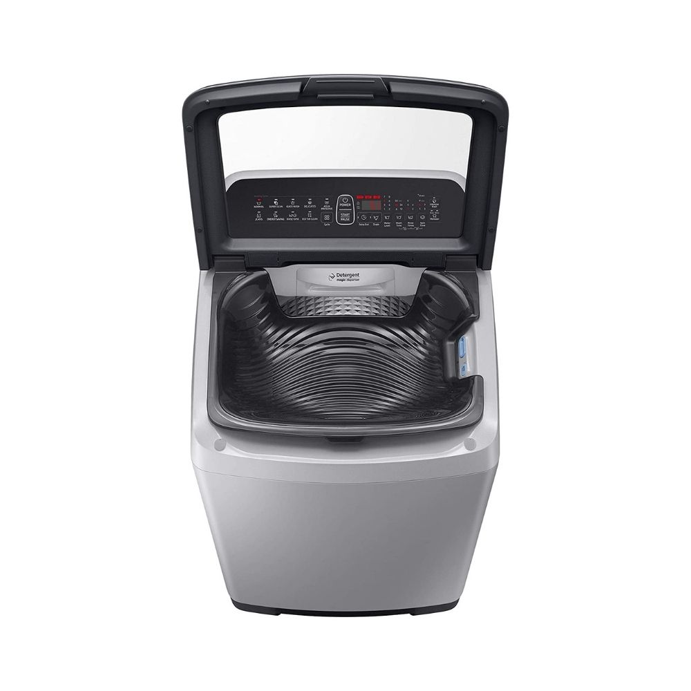 Samsung 6.5 Kg Inverter 5 star Fully-Automatic Top Loading Washing Machine (WA65N4561SS/TL, Imperial Silver, Wobble Technology)