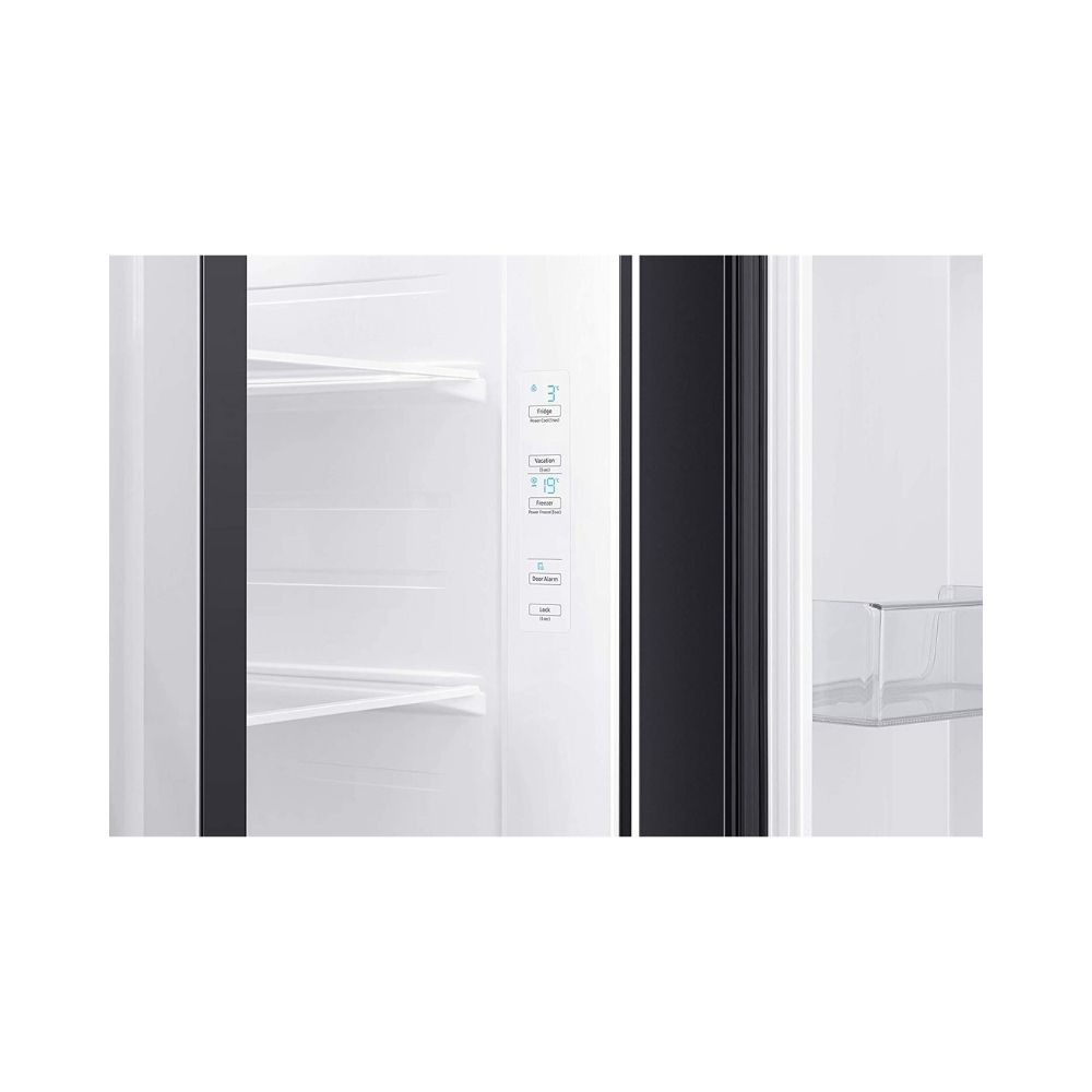 Samsung 700 L with Inverter Side-by-Side Refrigerator (RS72R50112C/TL, Black)