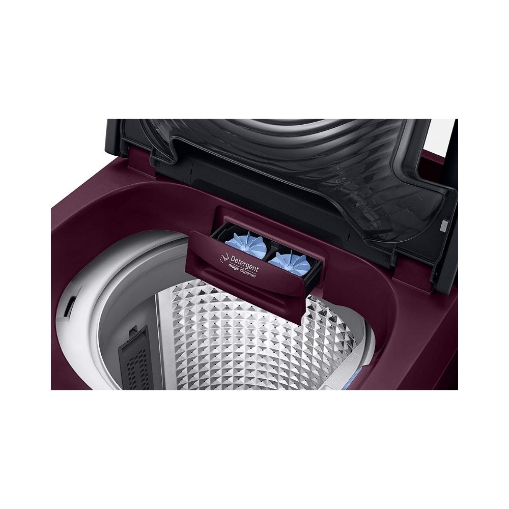 Samsung 6.5 Kg Inverter 5 star Fully-Automatic Top Loading Washing Machine (WA65N4571FM/TL, Magnolia Plum, ActivWash+)