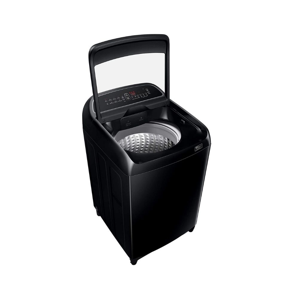 Samsung 10 Kg Inverter 5 star Fully-Automatic Top Loading Washing Machine (WA10T5260BV/TL, Black Caviar, Wobble technology)