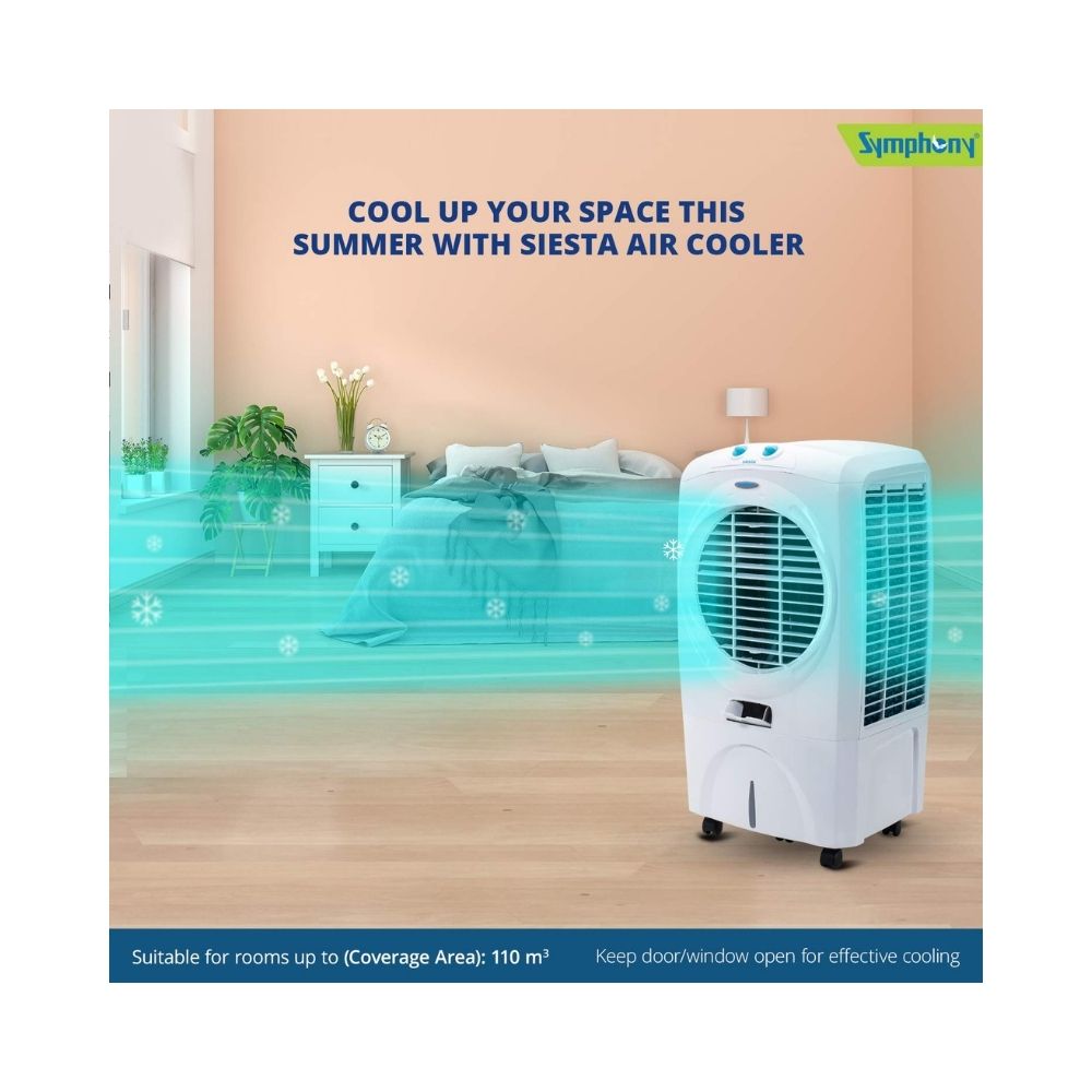 Symphony Desert Cooler - 70 L, White