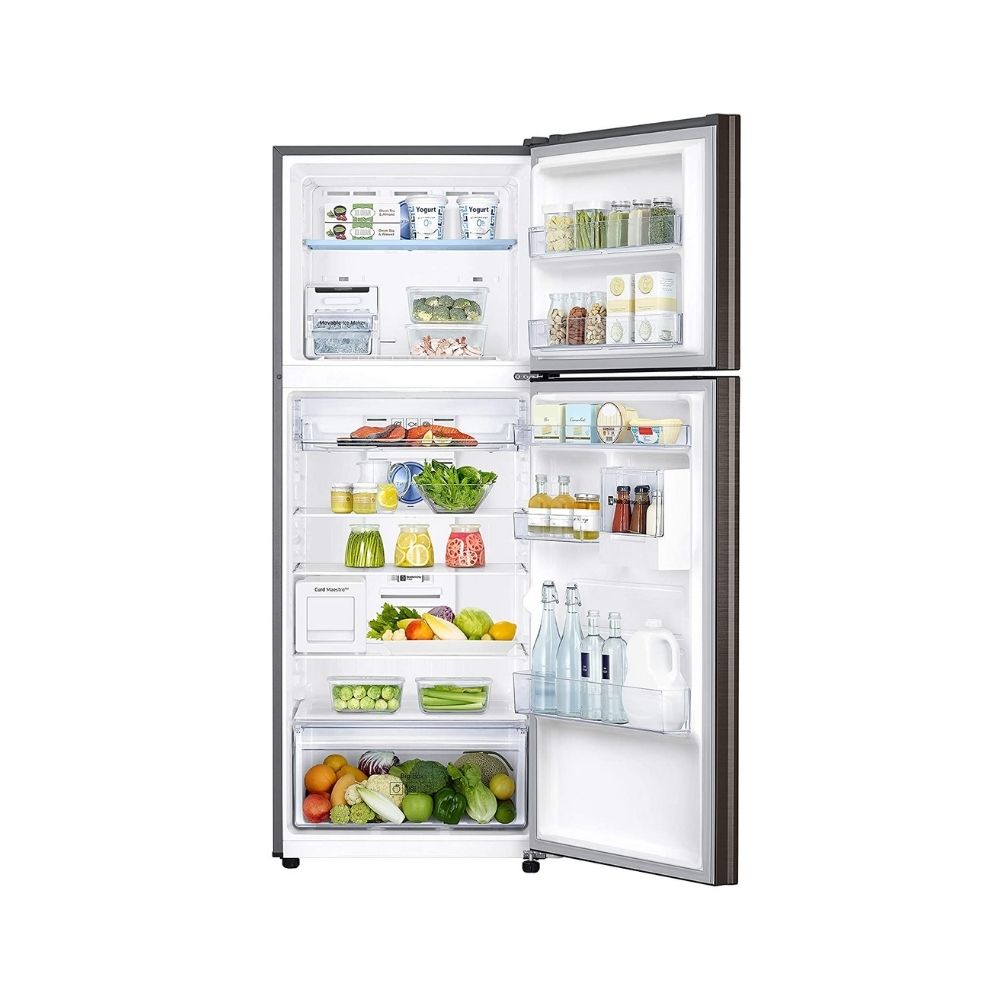Samsung 407 L 3 Star Inverter Frost-Free Double Door Refrigerator (RT42T5C5EDX/TL, Luxe Brown)