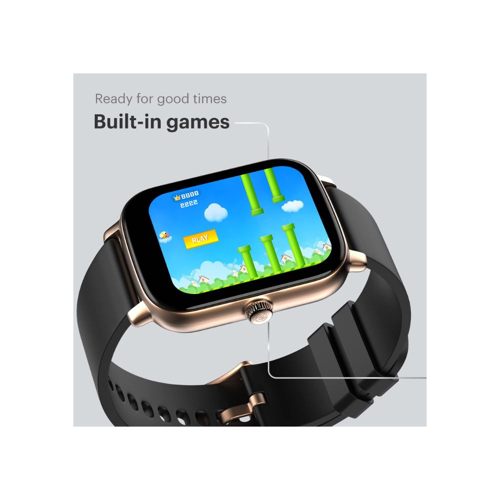 Noise ColorFit Icon Buzz Bluetooth Calling Smart Watch (Gold)