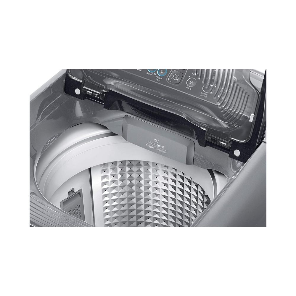 Samsung 6.5 Kg Inverter 3 star Fully-Automatic Top Loading Washing Machine (WA65M4001HA/TL, Imperial Silver, wobble technology)