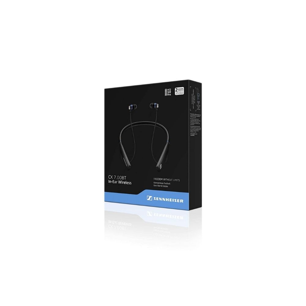 Sennheiser CX 7.00BT Wireless Bluetooth in Ear Neckband Headphone with Mic (Black)