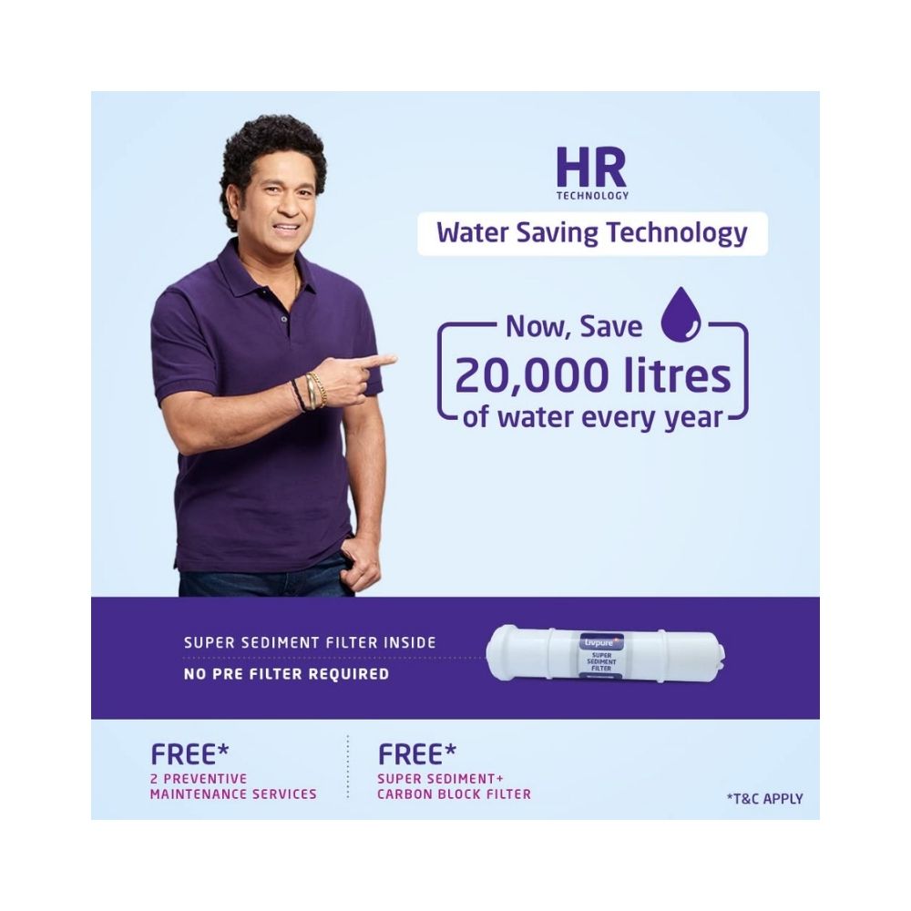 Livpure Zinger White DX Ecocare RO+Pure UV+UF+Mineraliser+Copper, 6.5 L tank-White, 15 LPH Water Purifier