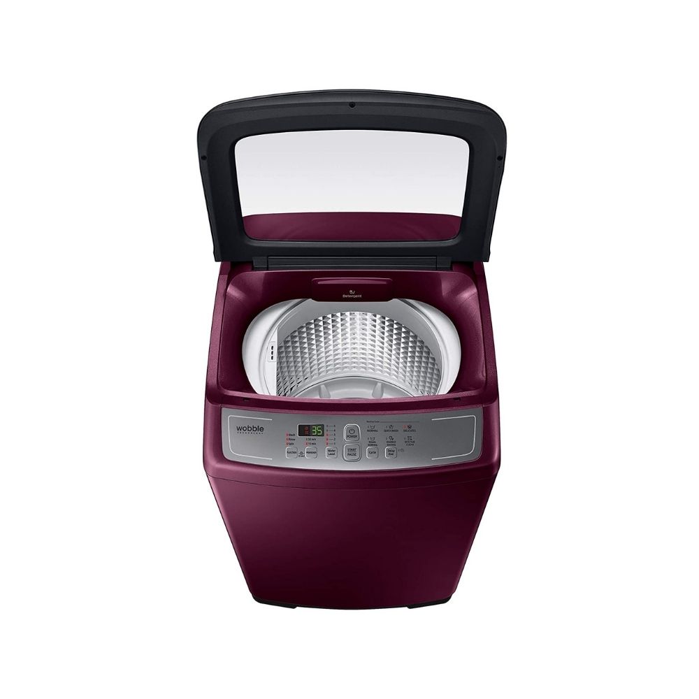 Samsung 7.5 Kg Fully-Automatic Top Loading Washing Machine (WA75A4022FF/TL, Plum, Wobble technology)