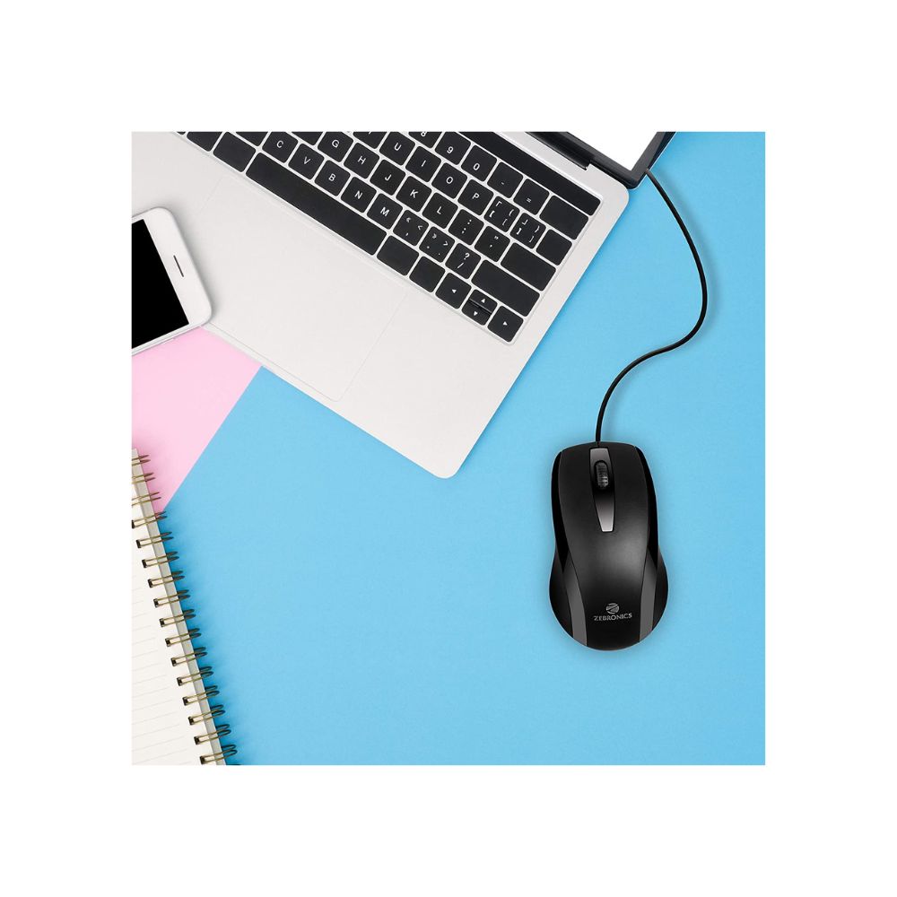 Zebronics Zeb-Alex Wired USB Optical Mouse with 3 Buttons