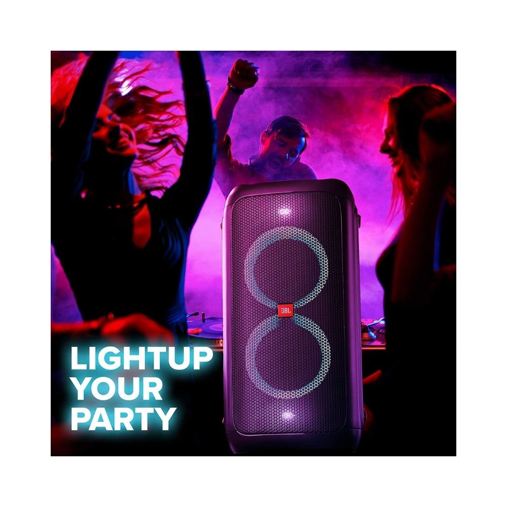 JBL PartyBox 100 by Harman Portable Bluetooth Party Speaker with Bass Boost and Dynamic Light Show (160 Watts, Black)