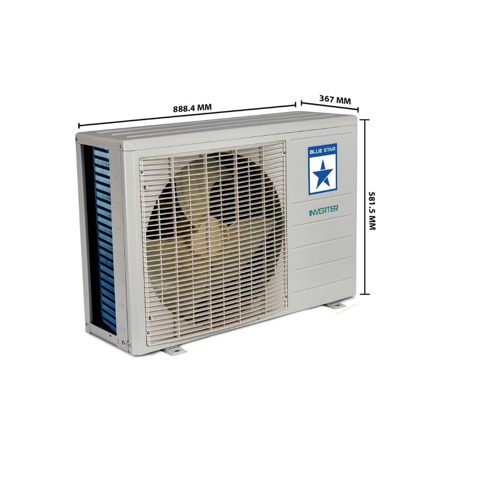Blue Star 2.0 Tr 3 Star Inverter Split AC (Copper, IA324DNU, 2022, White)