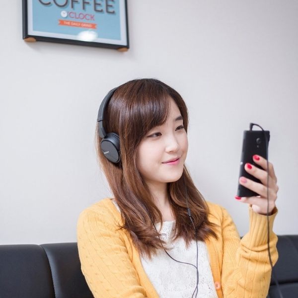 Sony MDR-ZX110AP Wired On-Ear Headphones with tangle free cable, 3.5mm Jack (Black)