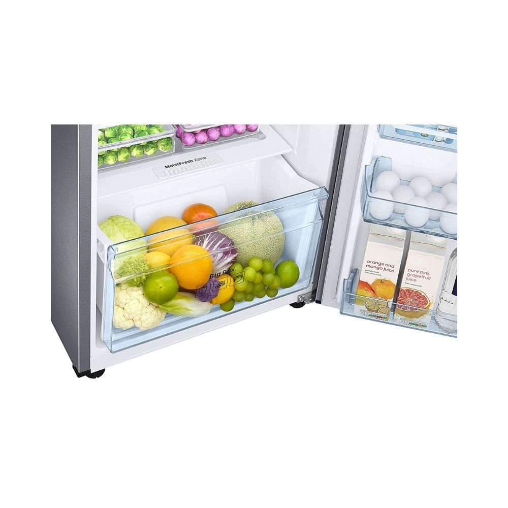 Samsung 275 L 2 Star Inverter Frost-Free Double Door Refrigerator (RT30T3722S8/HL, Elegant Inox, Convertible)