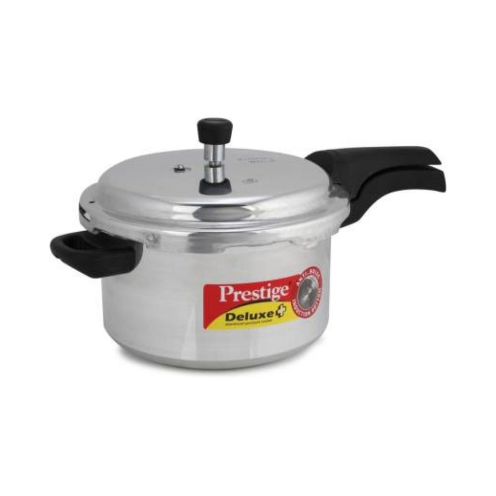 Prestige Deluxe Plus 5 L Induction Bottom Pressure Cooker  (Aluminium)