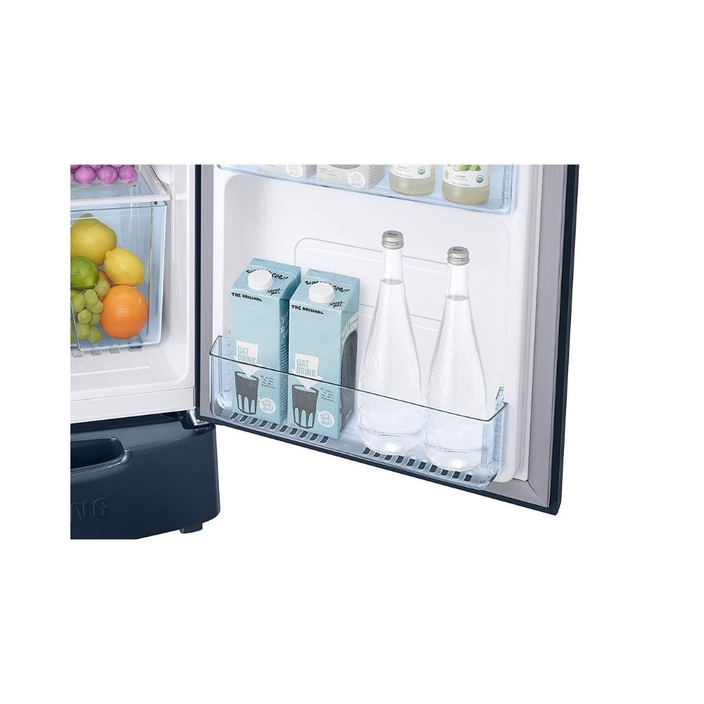 Samsung 192 L 2 Star Direct Cool Single Door Refrigerator (RR20A281BU8/NL, SAFFRON BLUE, Base stand drawer)